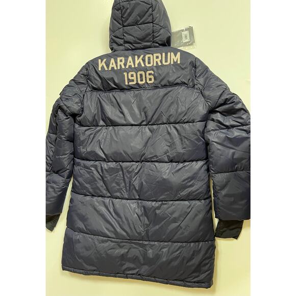 Invicta Karakorum Long Parka with Hood Navy Men's Jacket 4432362U-1076 XL - Picture 9 of 12